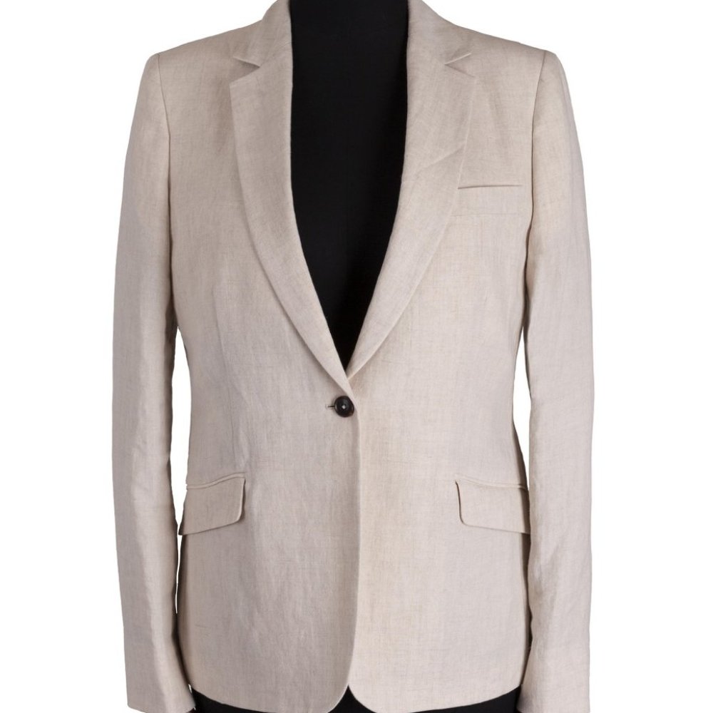 Walker Slater Abby Jacket Natural Plain Linen